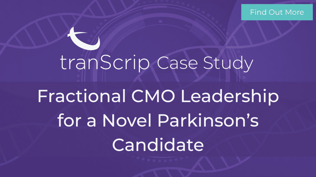 Fractional CMO Leadership for a Novel Parkinson’s Candidate